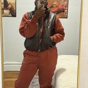 Fashion Nova Brown Puffer Vest